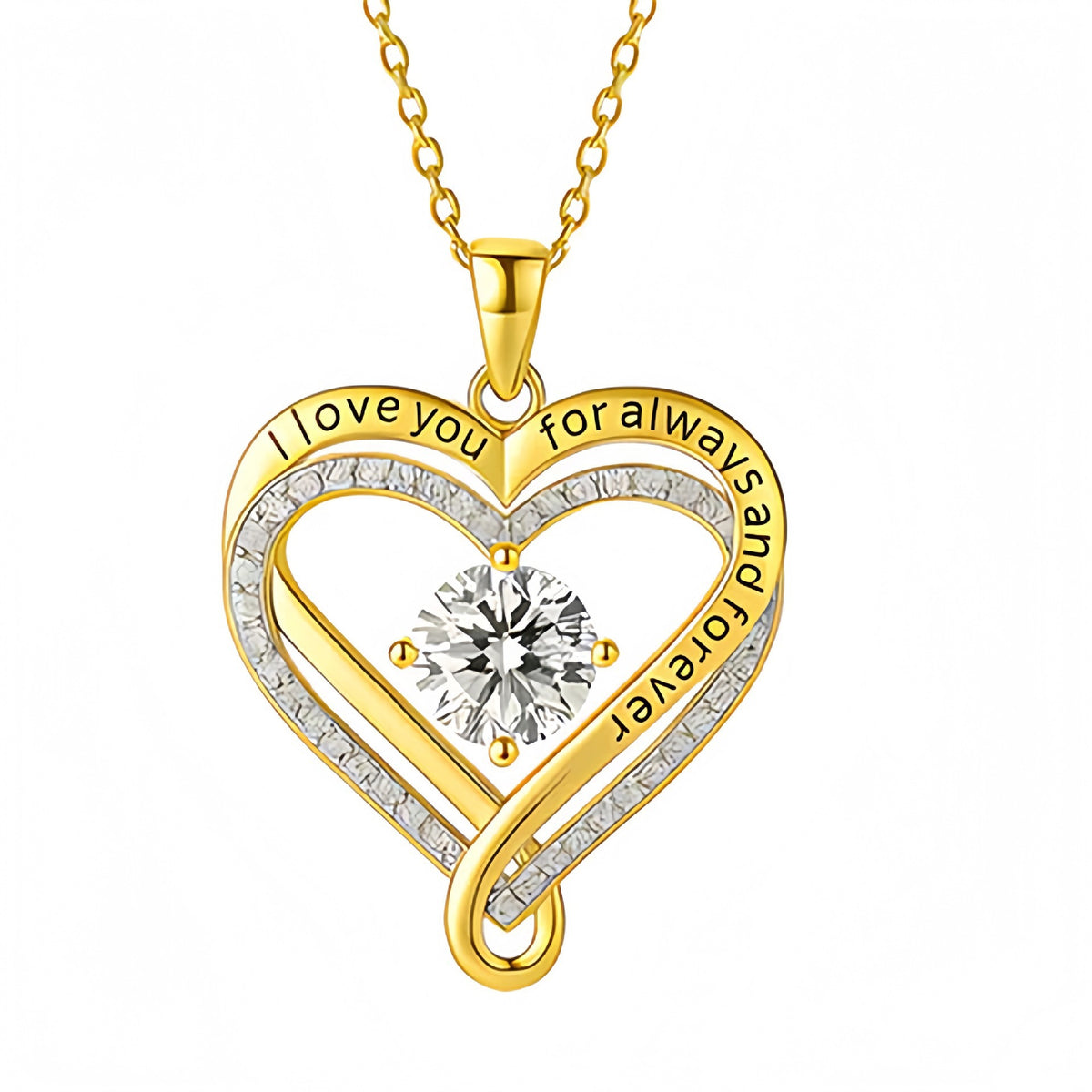 Eternal Heart Double-Layer Necklace