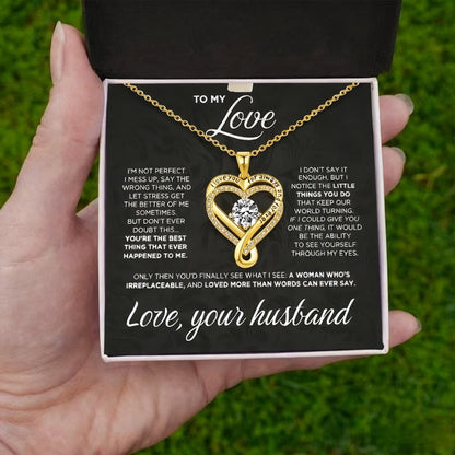 Eternal Heart Double-Layer Necklace