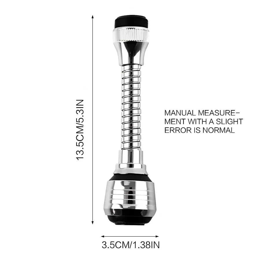 360° Rotating Faucet Extender & Water-Saving Sprayer