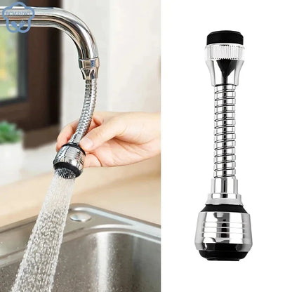 360° Rotating Faucet Extender & Water-Saving Sprayer