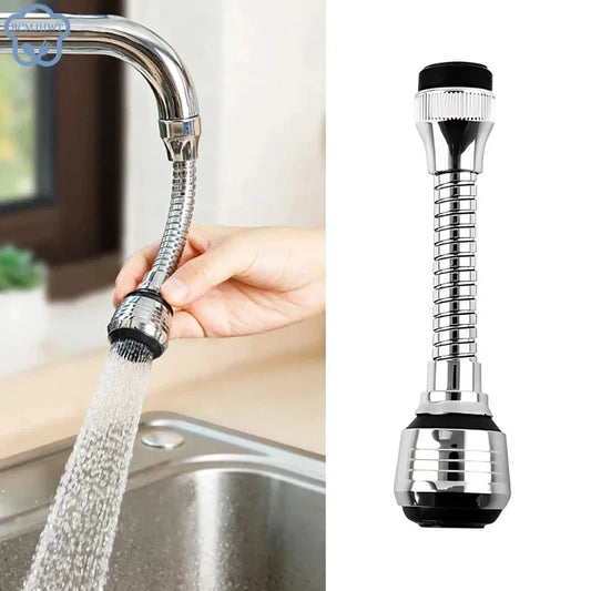 360° Rotating Faucet Extender & Water-Saving Sprayer