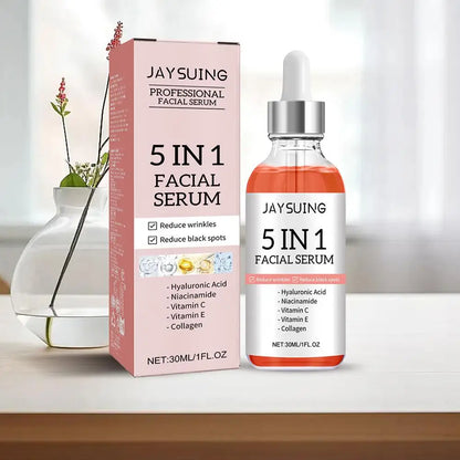 5 In 1 Hydrating Facial Serum with Hyaluronic Acid & Vitamin C