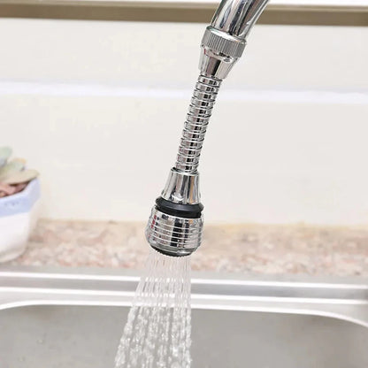 360° Rotating Faucet Extender & Water-Saving Sprayer