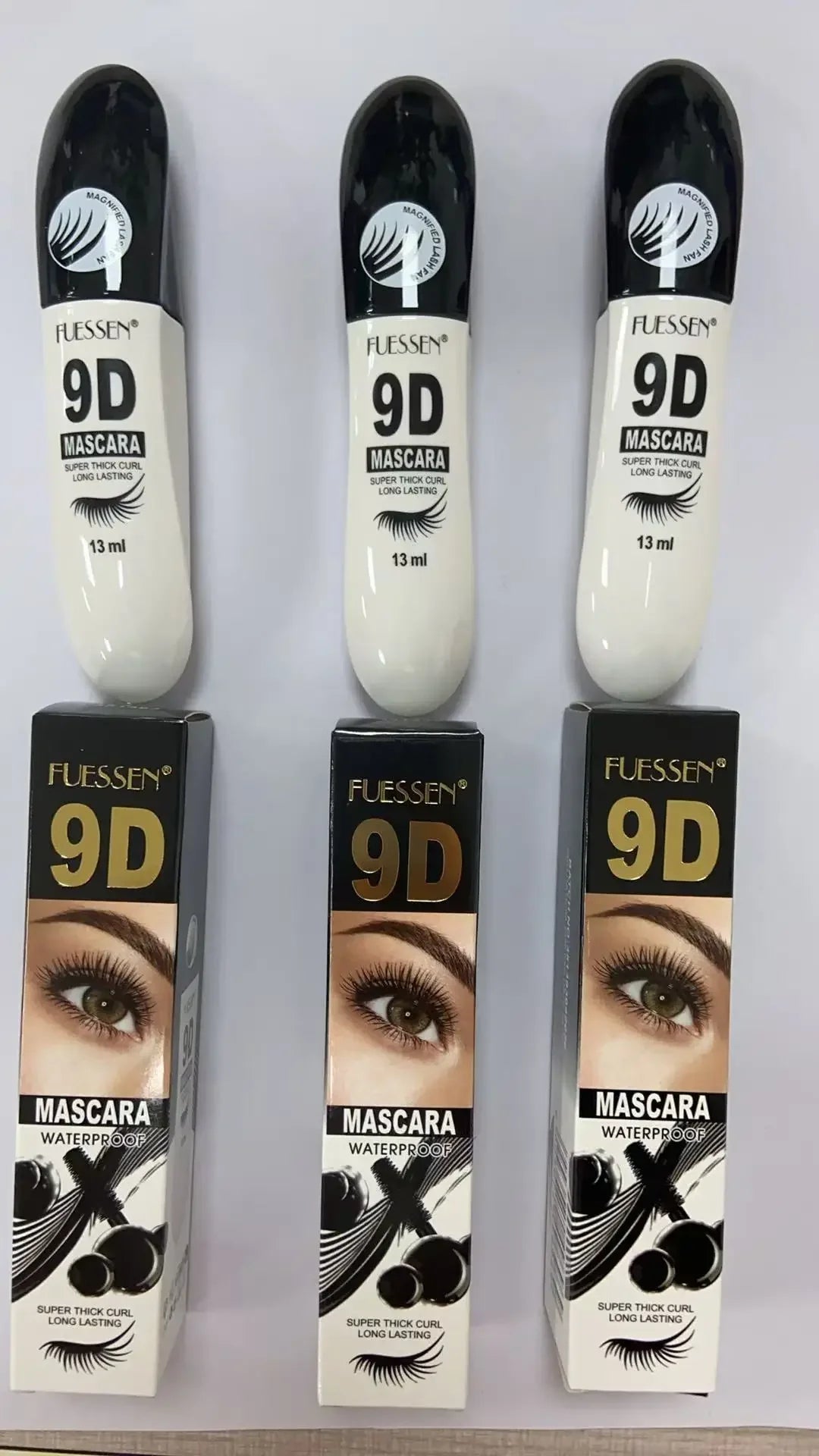 9D Fiber Waterproof Curling Mascara Set