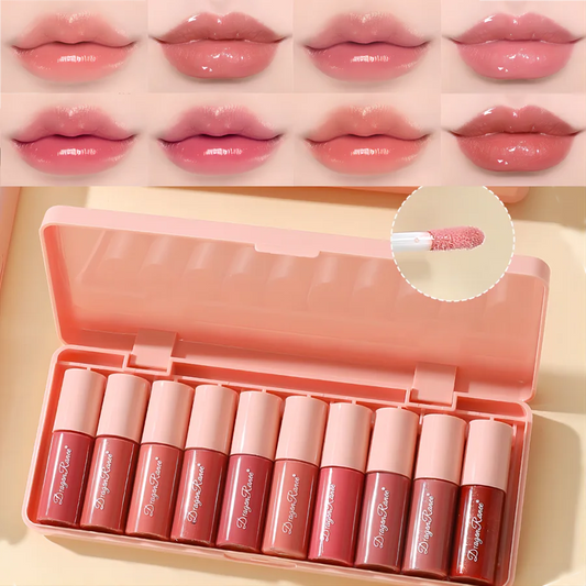 10 - Pieces Shimmer Lip Gloss Set