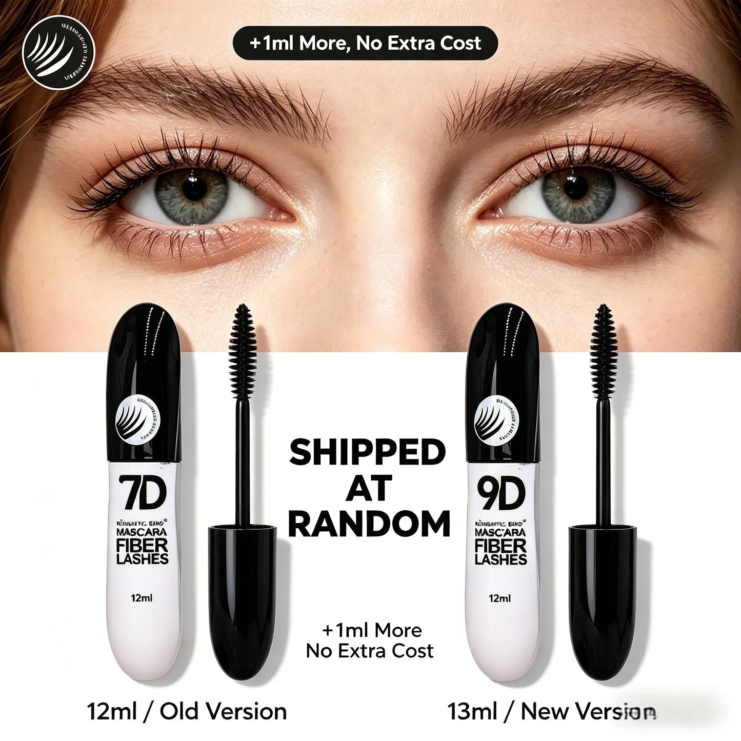 9D Fiber Waterproof Curling Mascara Set