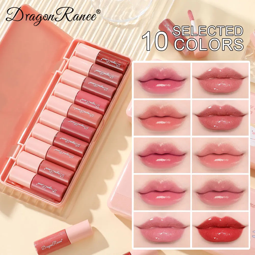 10 - Pieces Shimmer Lip Gloss Set