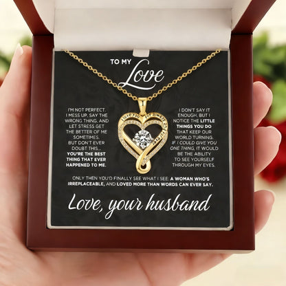 Eternal Heart Double-Layer Necklace