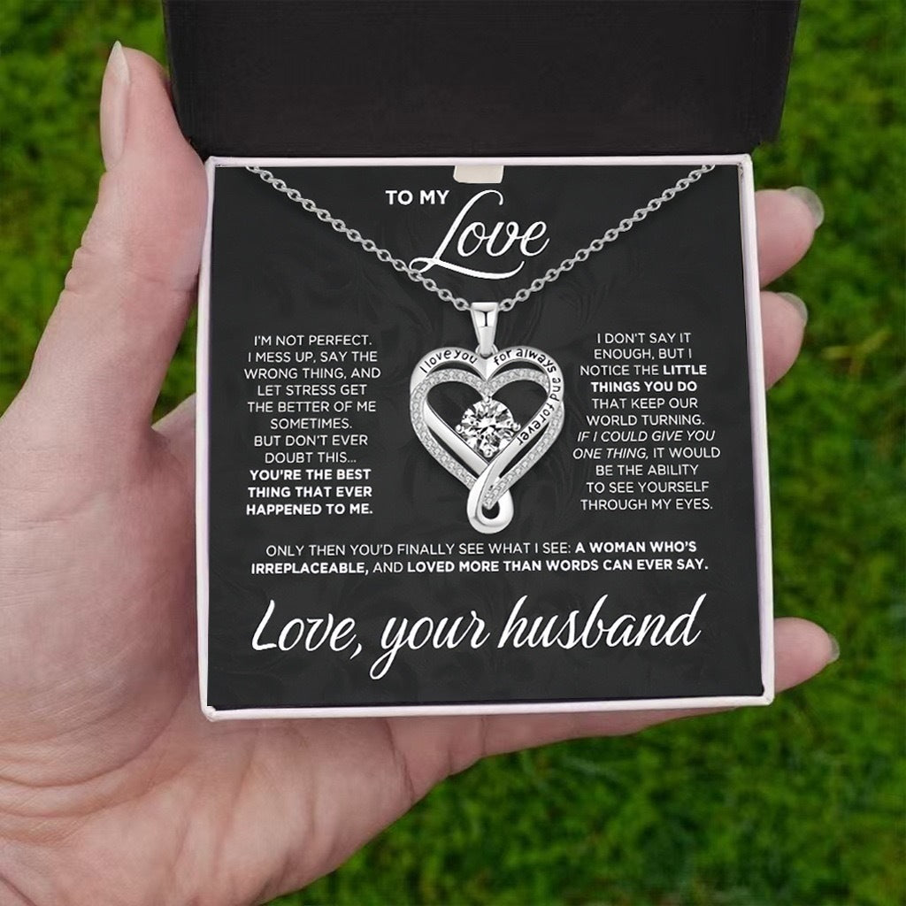 Eternal Heart Double-Layer Necklace